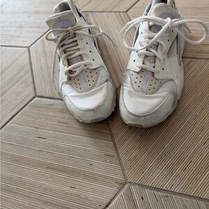 White Nike Huarache Sneakers